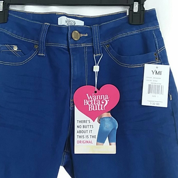 2/$20 YMI Wanna Betta Butt? 3/26 Jean Shorts - Picture 2 of 6